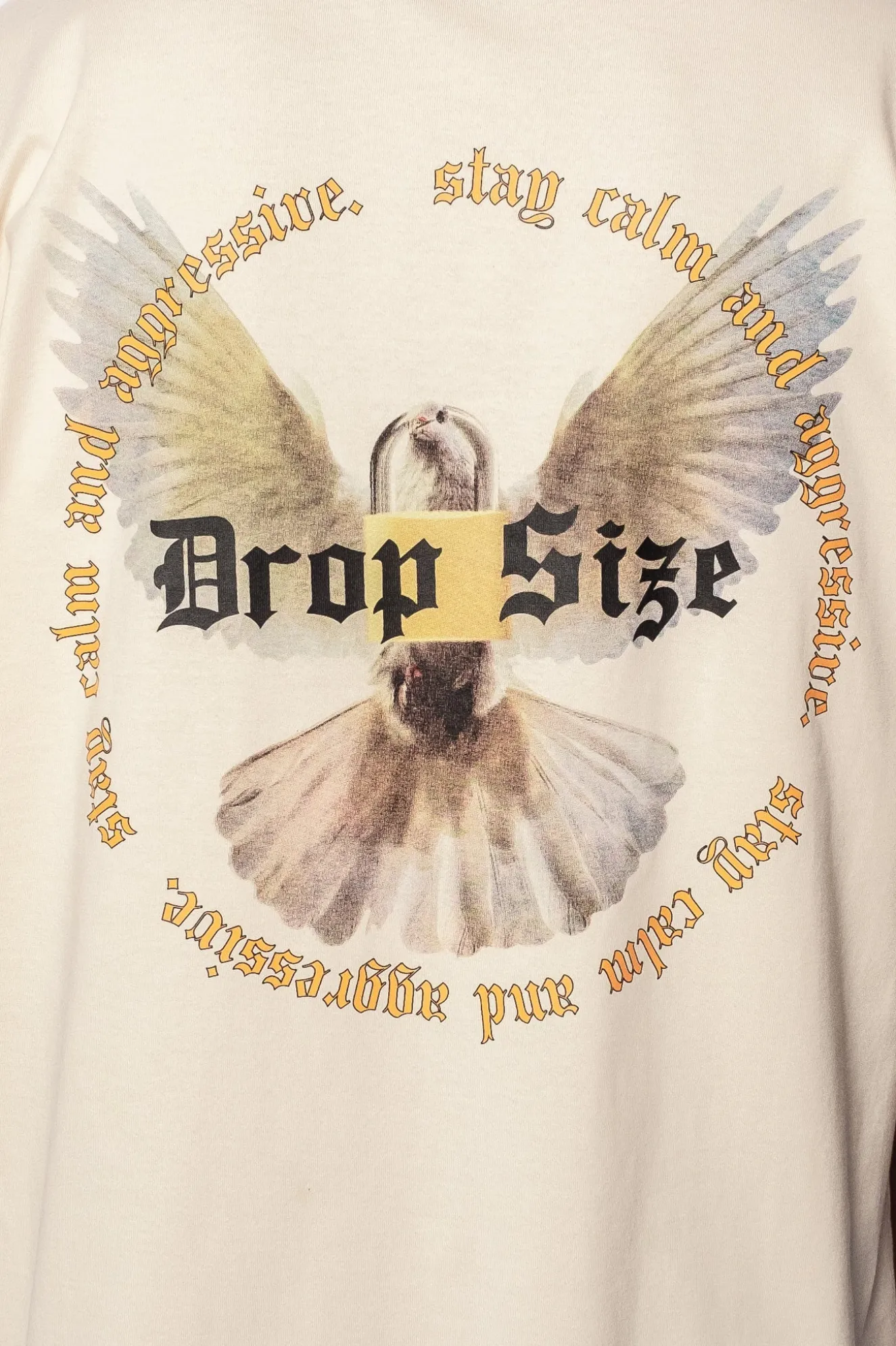 HEAVY OVERSIZE WHITE DOVE 2.0 T-SHIRT COCONUT MILK