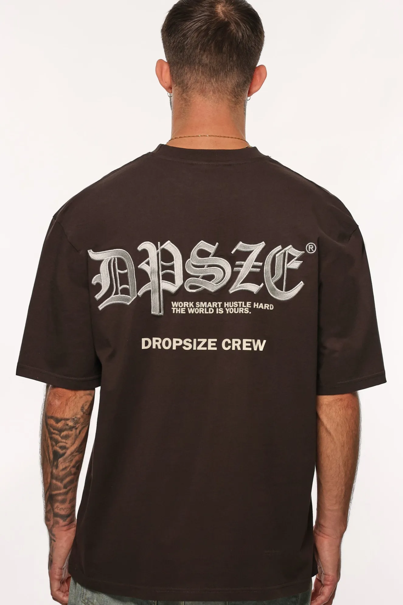 HEAVY OVERSIZE WORK SMART T-SHIRT WASHED BLACK