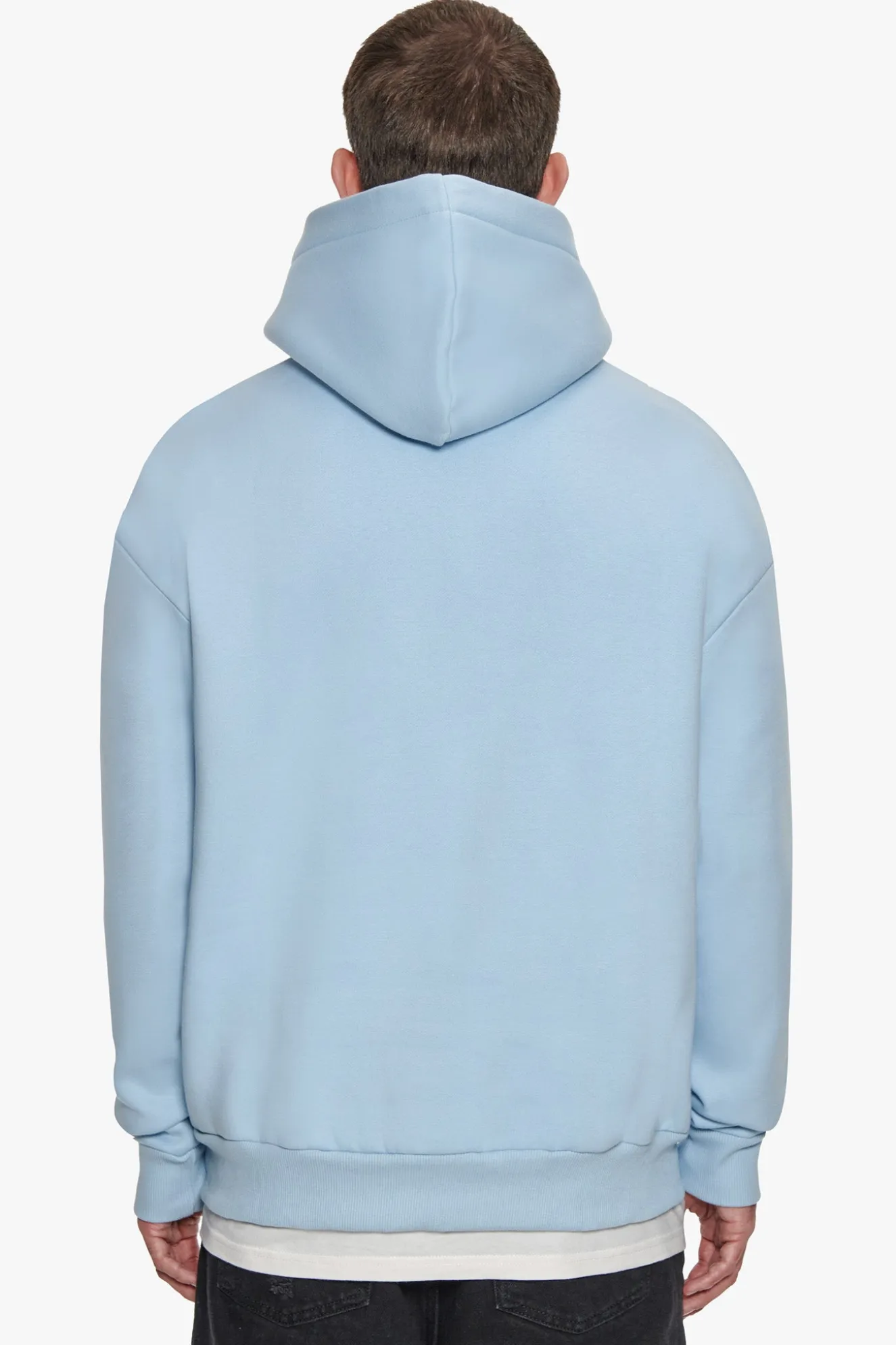 HEAVY OVERSIZED CENTER HD HOODIE BABY BLUE