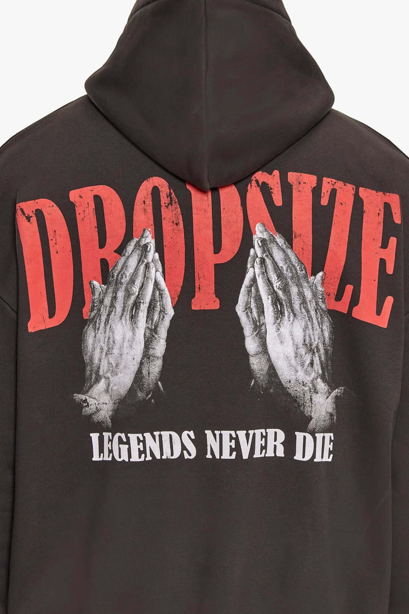 HEAVY OVERSIZED DÜRER HOODIE WASHED BLACK