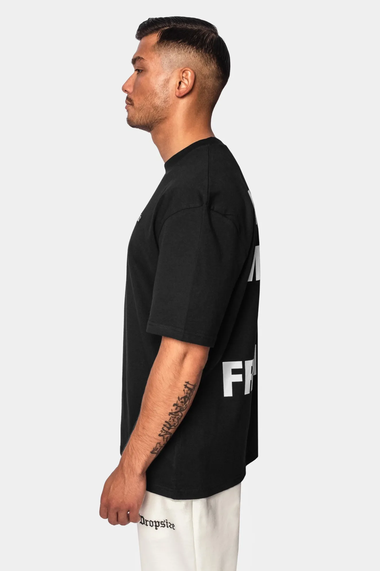 HEAVY OVERSIZED ''MAKE MONEY'' T-SHIRT BLACK