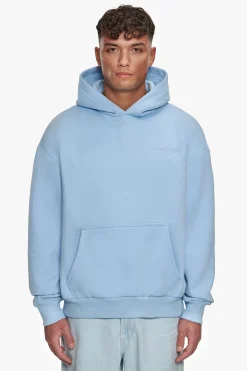 HEAVY OVERSIZED QUADCRIME HOODIE BABY BLUE
