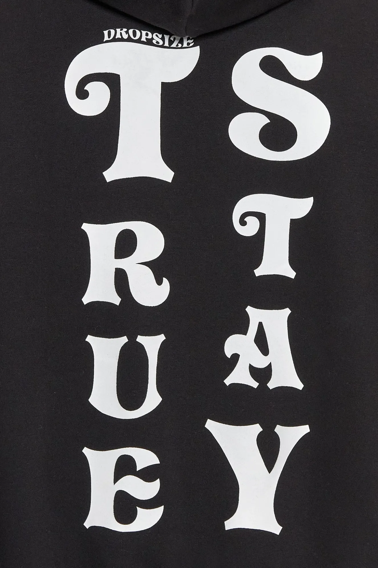 HEAVY OVERSIZED STAY TRUE HOODIE BLACK