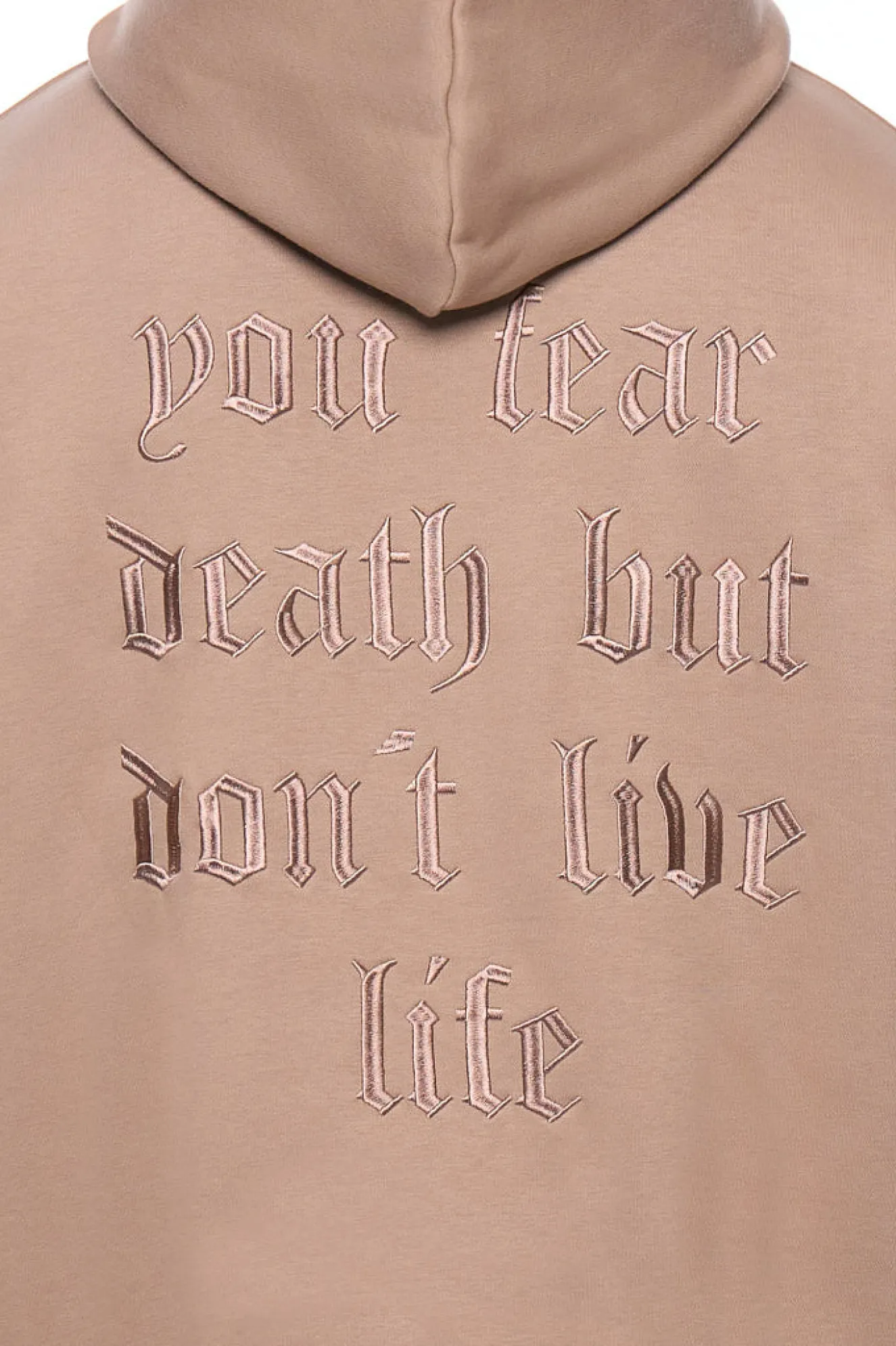 HEAVY OVERSIZED WE WARE THE HUSTLE HOODIE WEATHERED TEAK