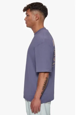 HEAVY OVERSIZED WORLD WIDE T-SHIRT GRANITE