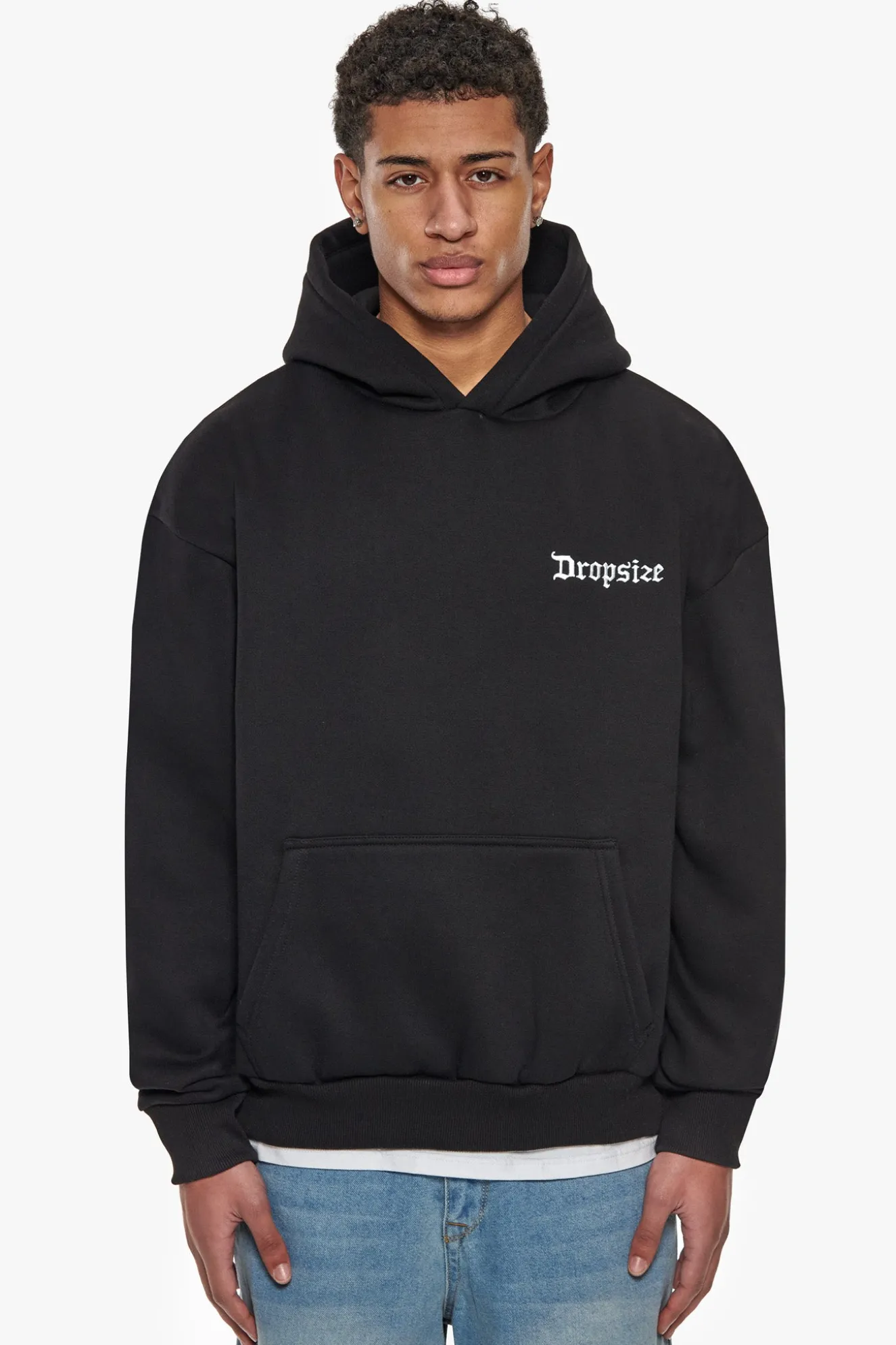 HEAVY OVERSIZED WORLDWIDE HOODIE BLACK