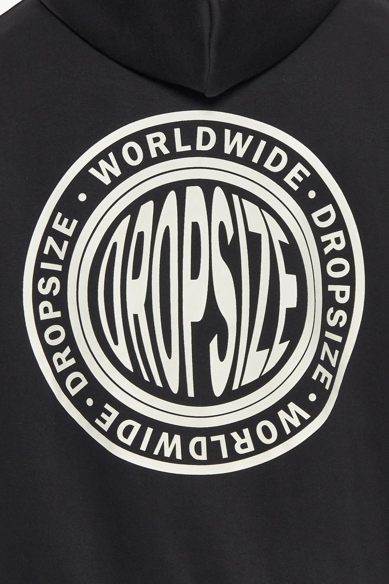 HEAVY OVERSIZED WORLDWIDE HOODIE BLACK