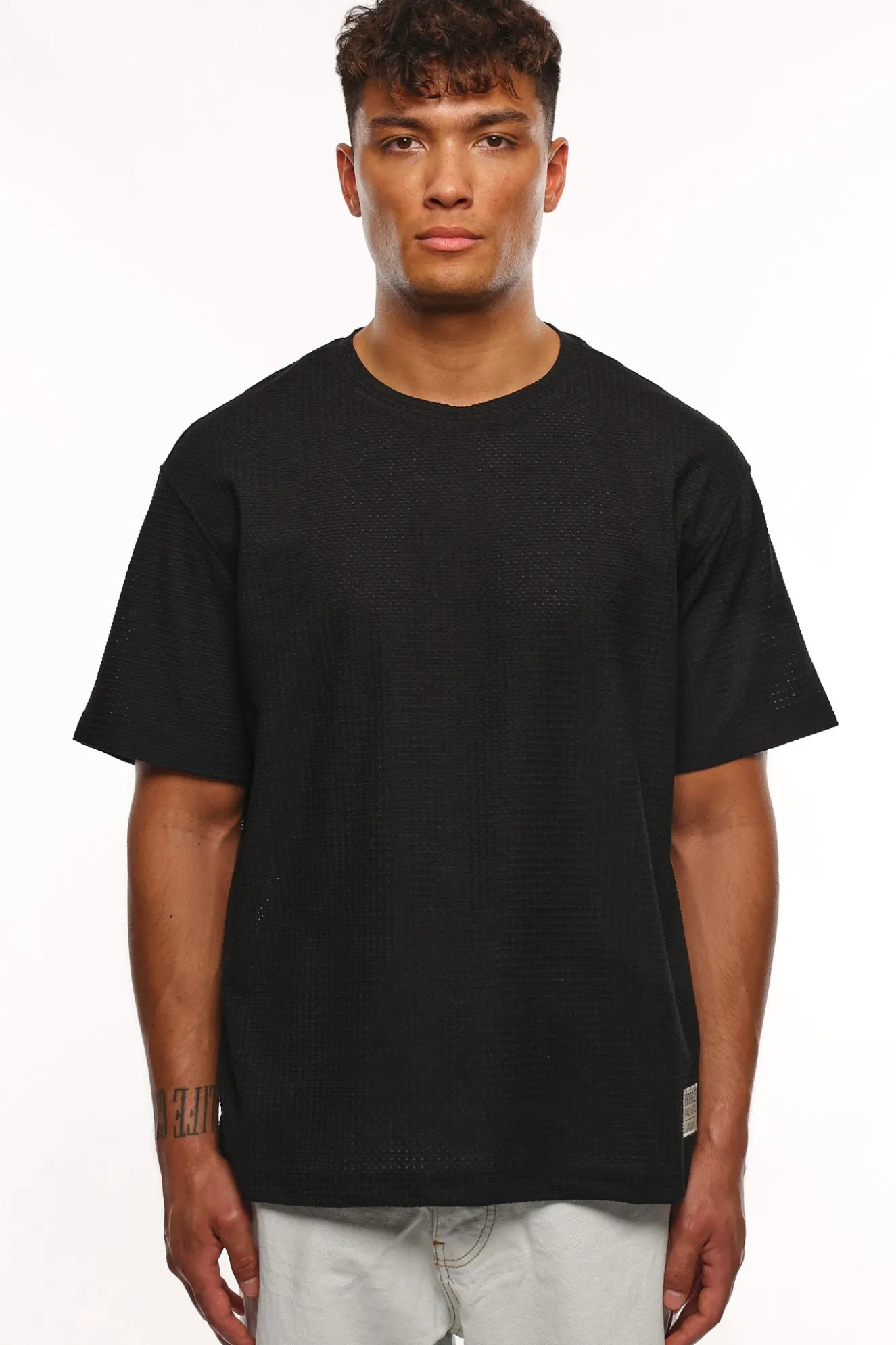 HEAVY RIB T-SHIRT BLACK