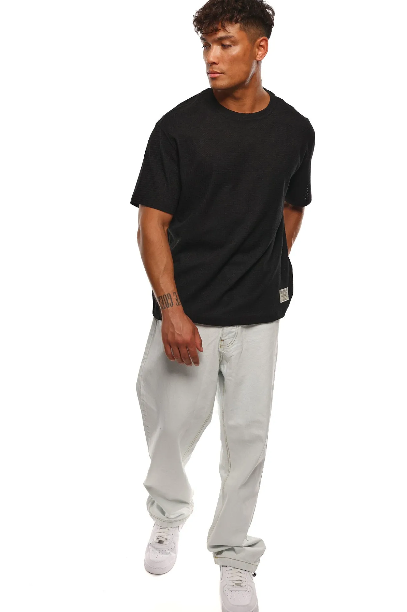 HEAVY RIB T-SHIRT BLACK