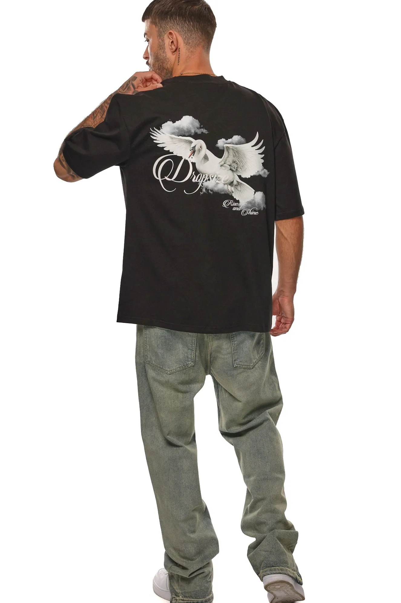 HEAVY RISE AND SHINE T-SHIRT BLACK