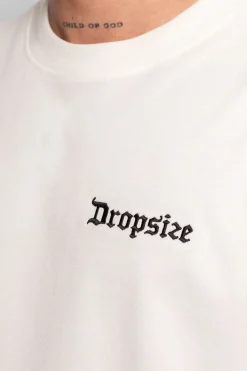 HEAVY V2 EMBO T-SHIRT CREAM WHITE