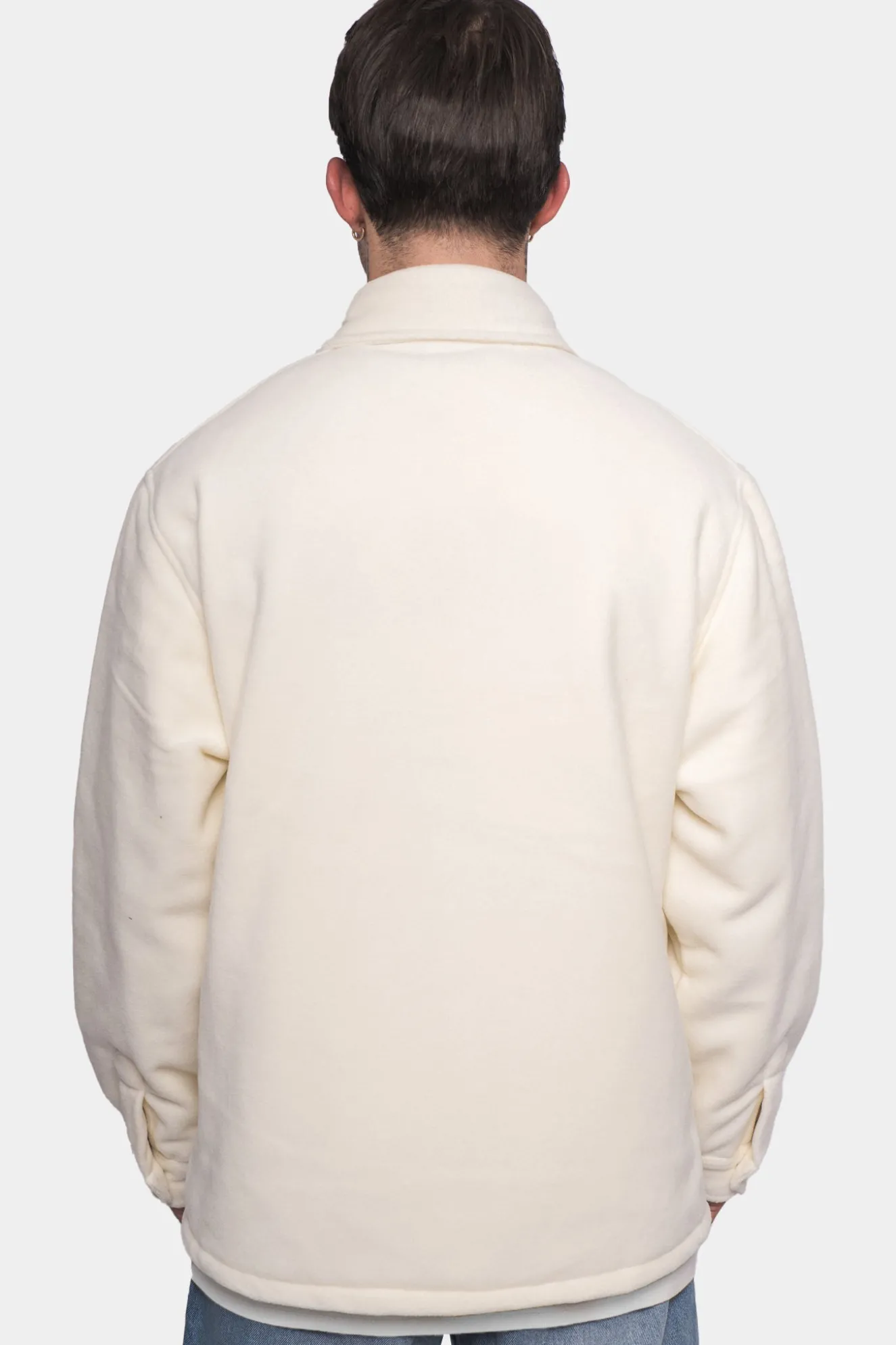 HEAVY V2 FLEECE JACKET CREAM WHITE