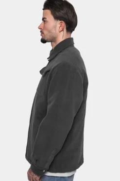 HEAVY V2 FLEECE JACKET WASHED GRAY