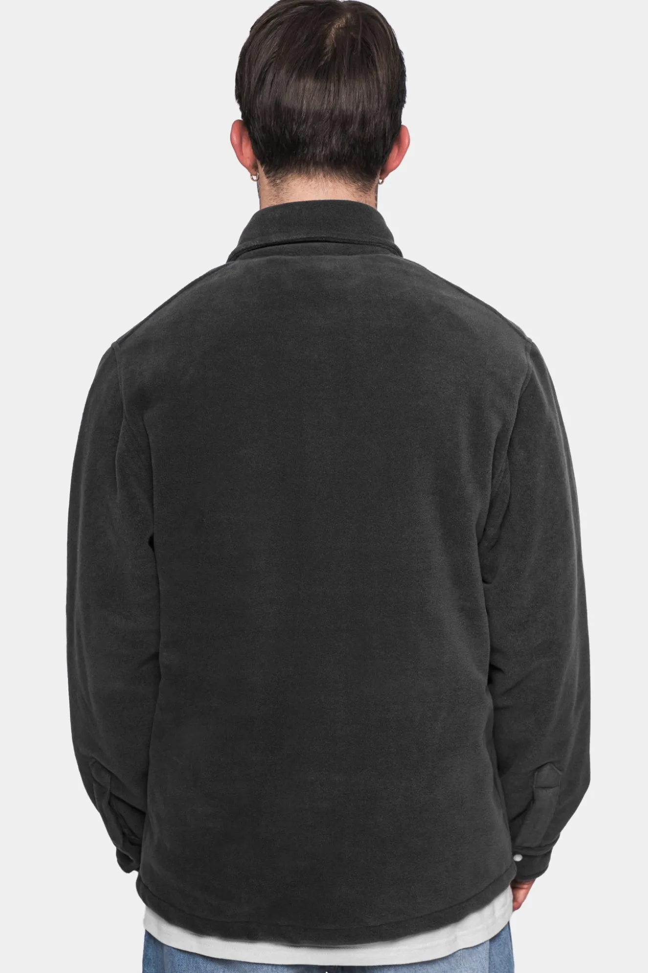 HEAVY V2 FLEECE JACKET WASHED GRAY