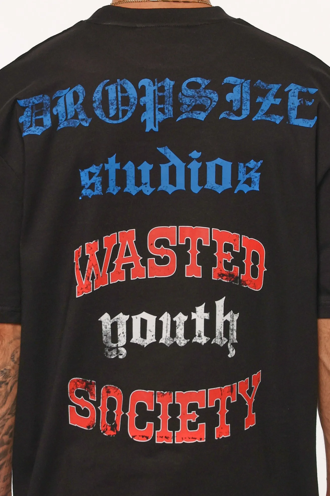 HEAVY WASTED SOCIETY T-SHIRT BLACK