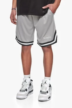 LOGO MESH SHORT LIGHT GREY