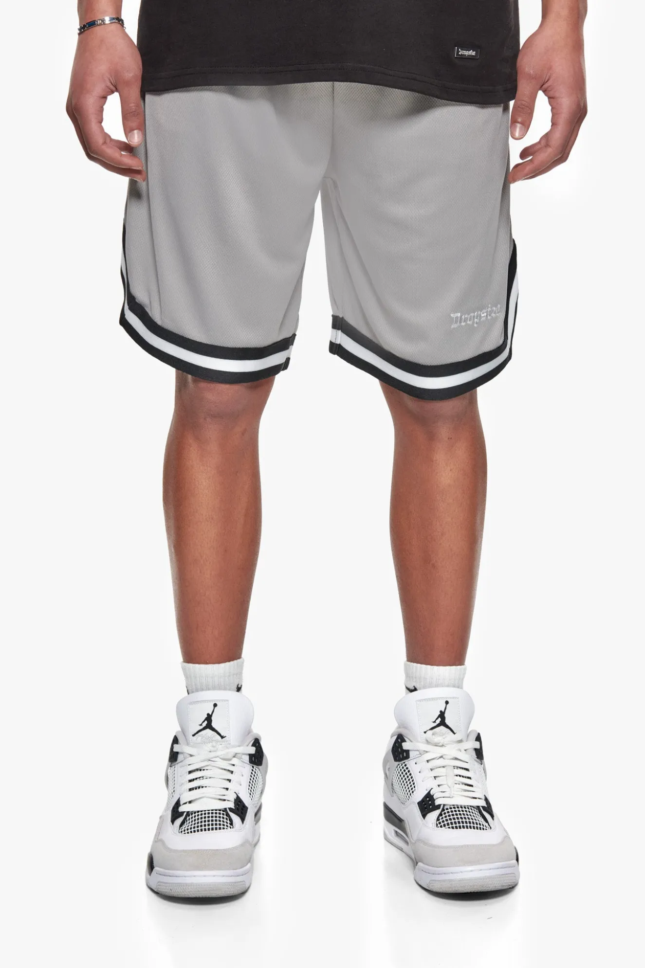 LOGO MESH SHORT LIGHT GREY