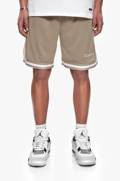 LOGO MESH SHORT SIMPLY TAUPE
