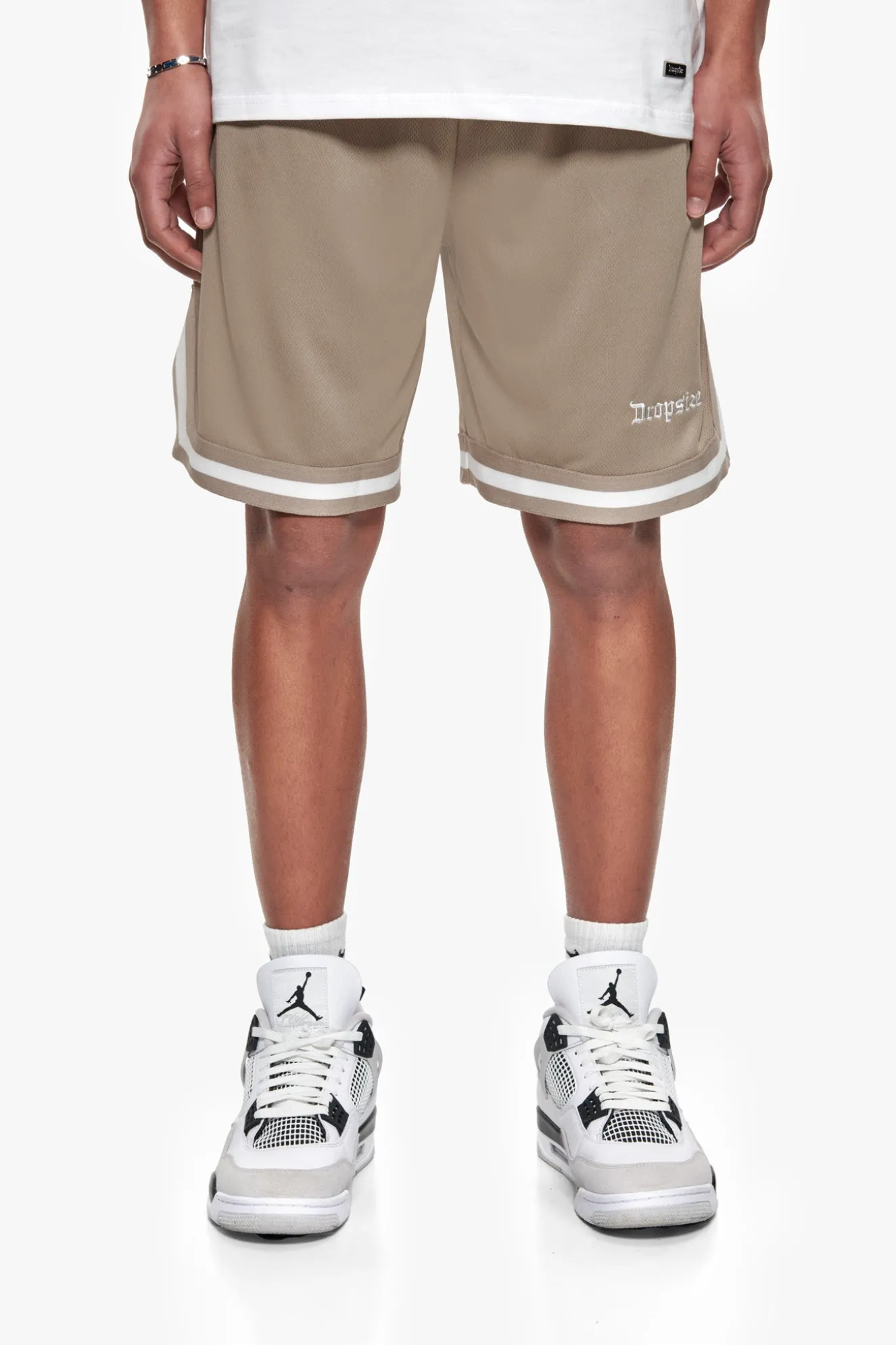 LOGO MESH SHORT SIMPLY TAUPE