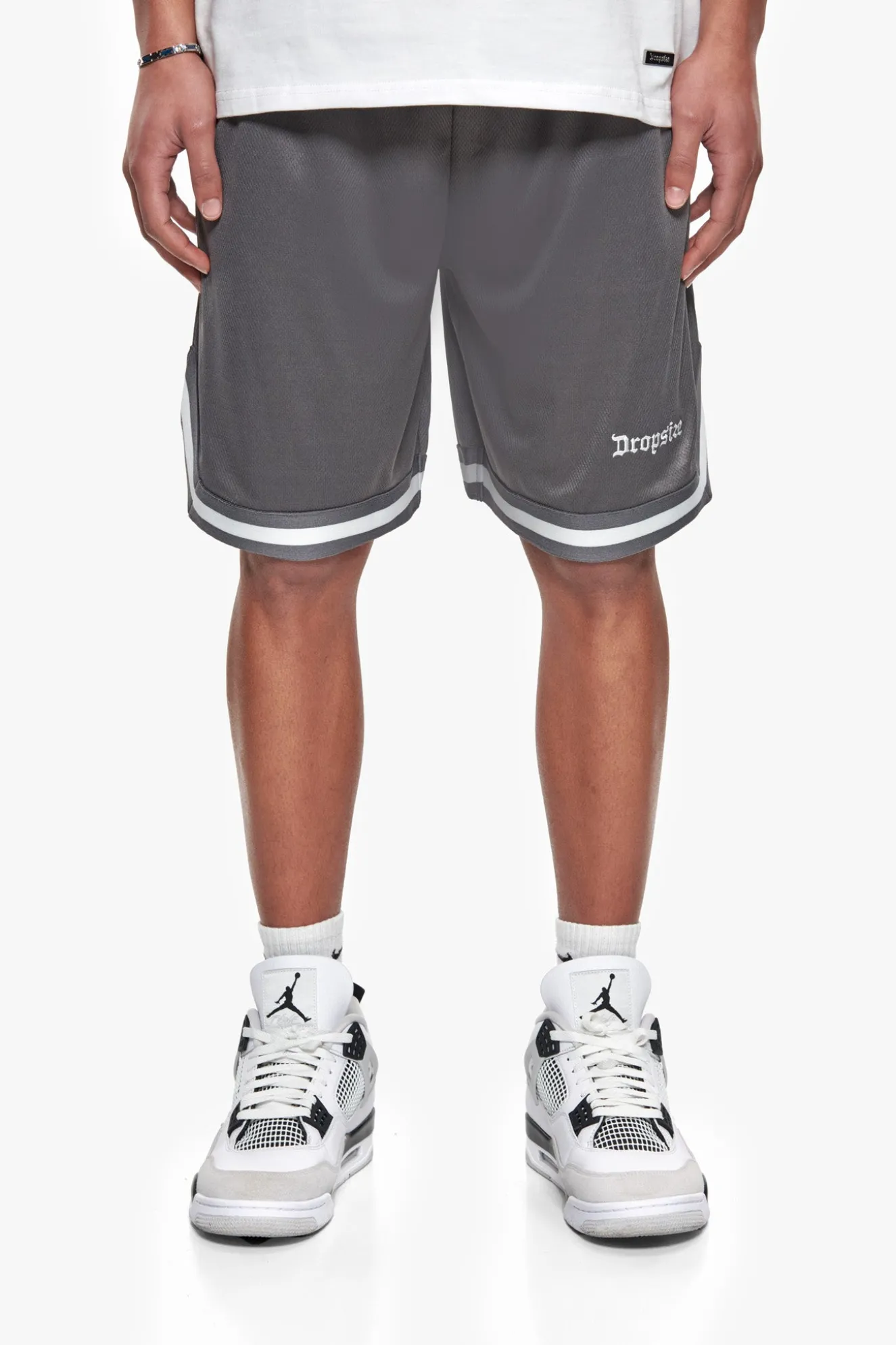 LOGO MESH SHORT STEEL GREY