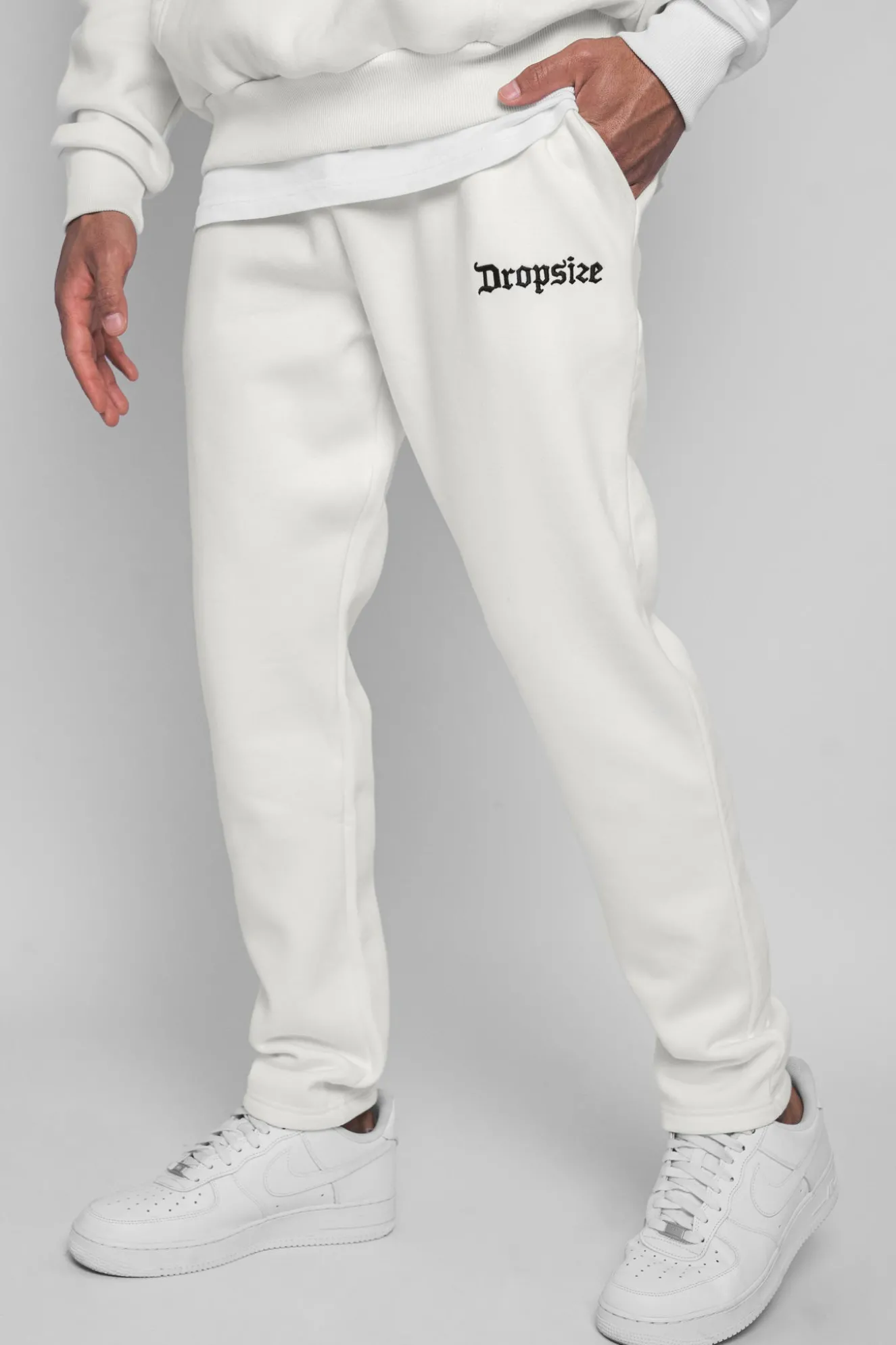 LOGO SWEAT PANT CREAM WHITE