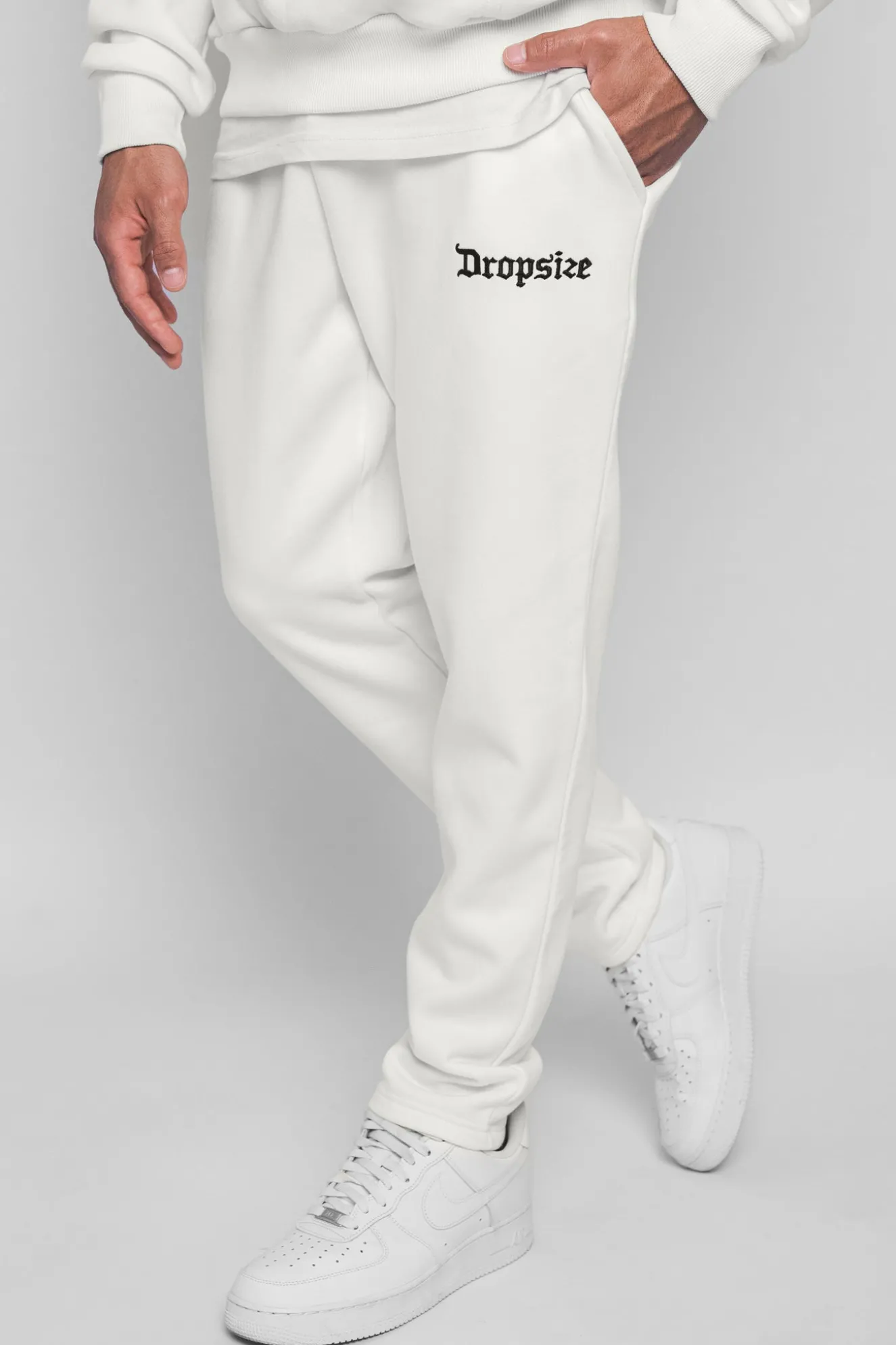 LOGO SWEAT PANT CREAM WHITE