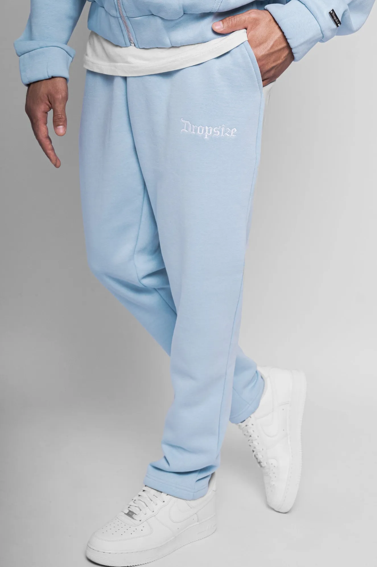 LOGO SWEAT PANTS BABY BLUE