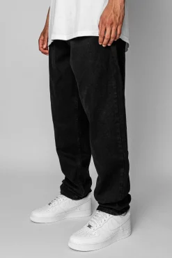 LOOSE FIT BLACK JEANS