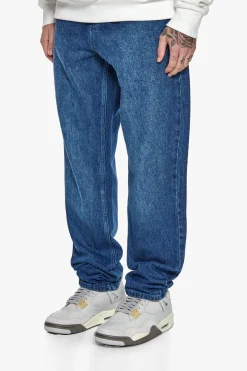 LOOSE FIT MONOGRAM JEANS DARK BLUE