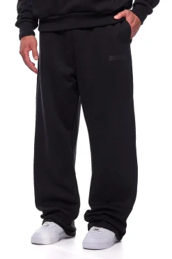 OPEN LEG JOGGER BLACK