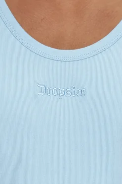 RIB TANK TOP BABY BLUE