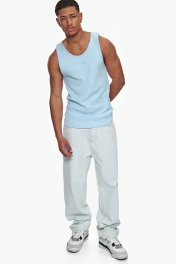 RIB TANK TOP BABY BLUE