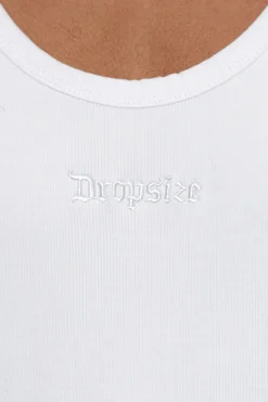 RIB TANK TOP WHITE