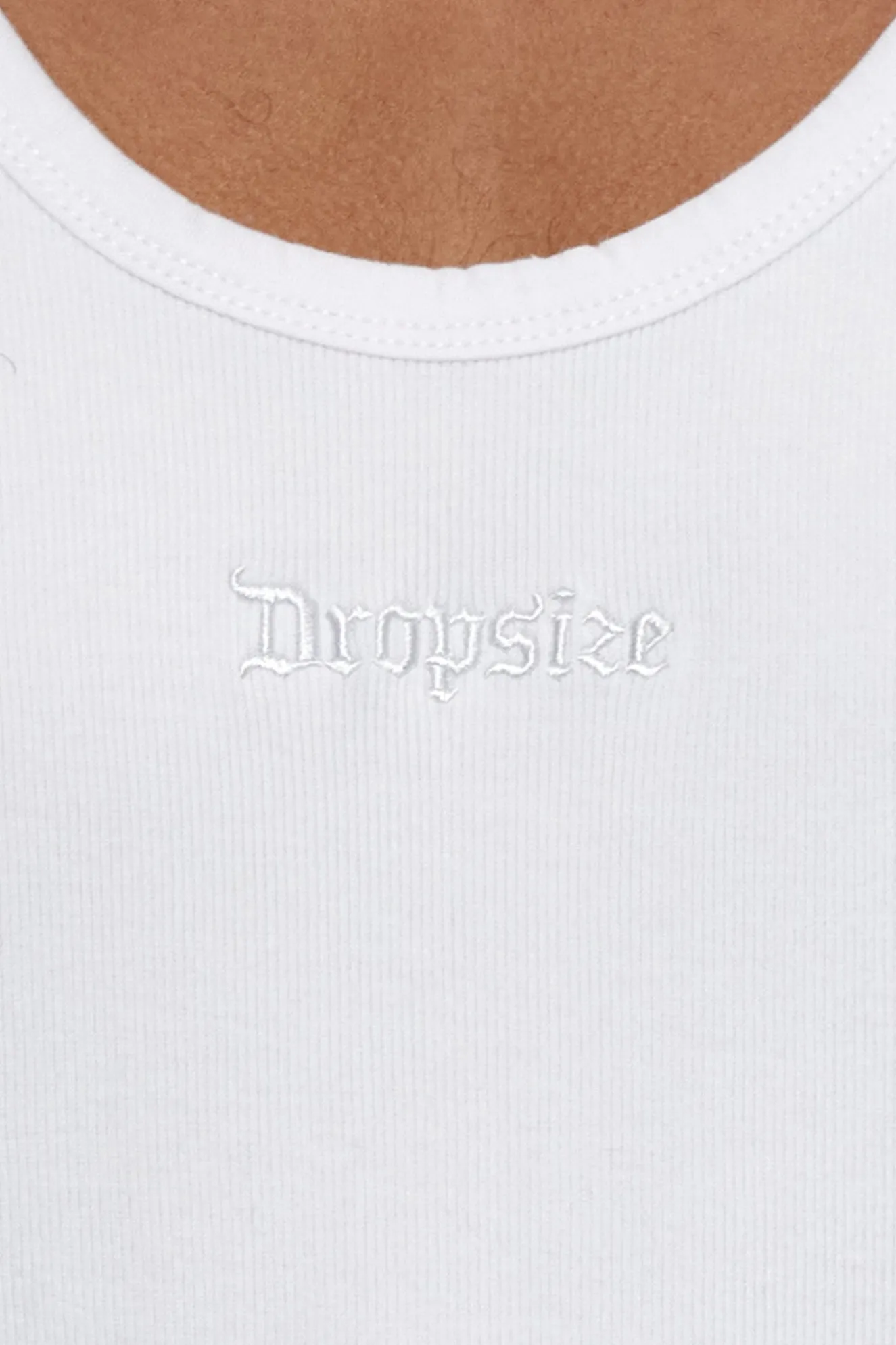 RIB TANK TOP WHITE