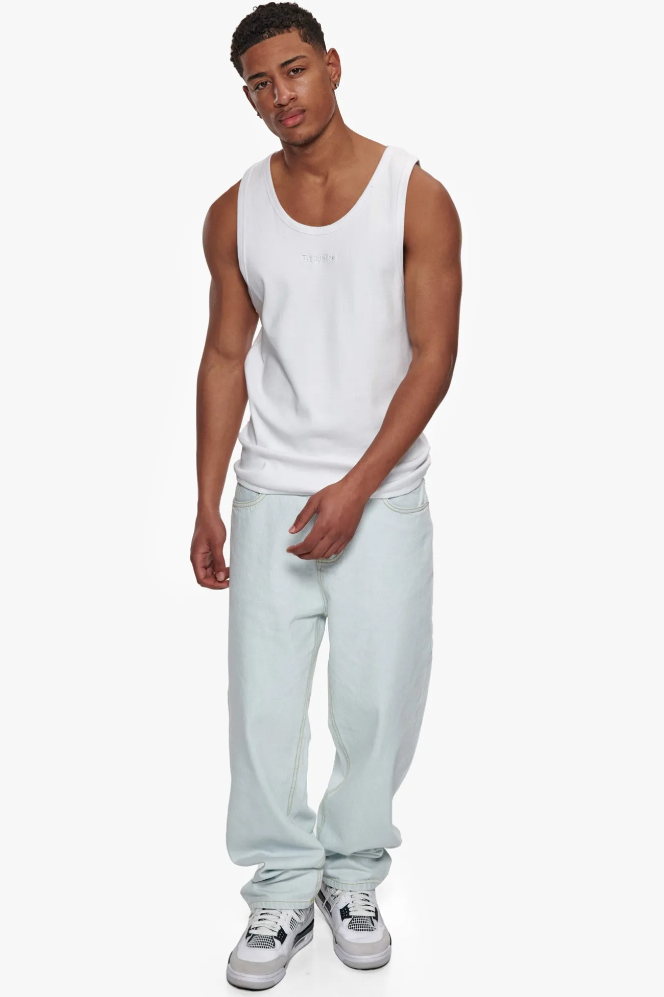 RIB TANK TOP WHITE
