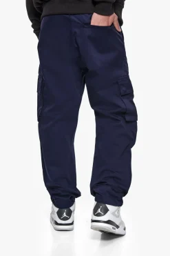 SINGLE CARGO POCKET WORK WEAR PANTS NAVY