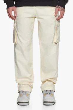 SINGLE CARGO POCKET WORKWEAR PANTS CREAM