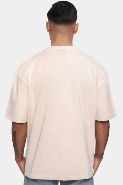 SUPER HEAVY FRONT EMBO TSHIRT COCONUT MILK