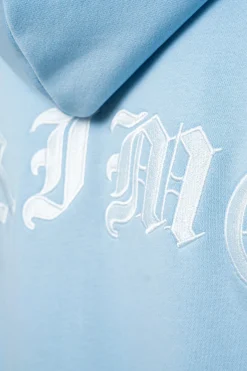 SUPER HEAVY OVERSIZED CRIME ZIP HOODIE BABY BLUE