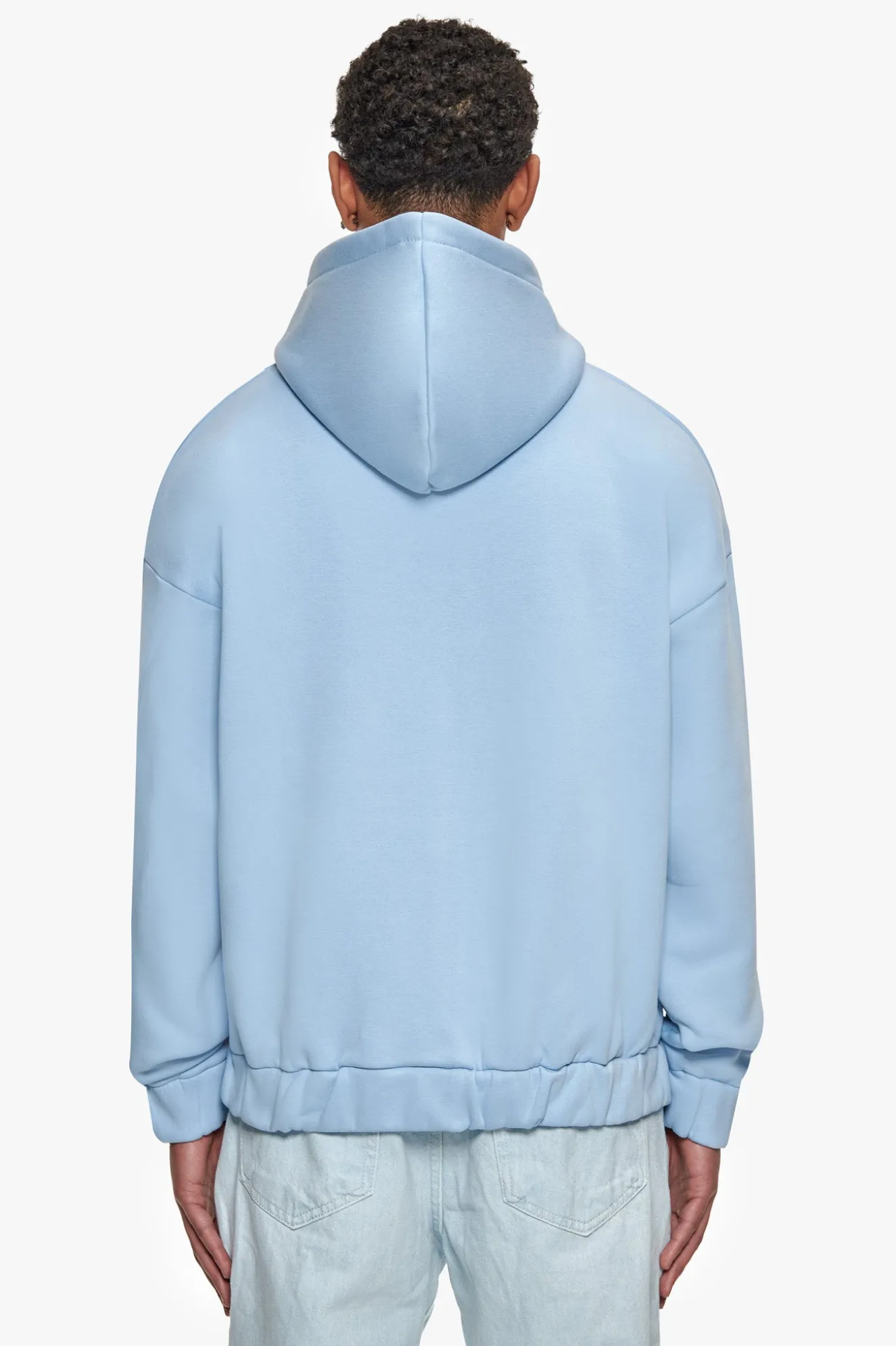 SUPER HEAVY OVERSIZED HD PRINT ZIP HOODIE V2 BABY BLUE