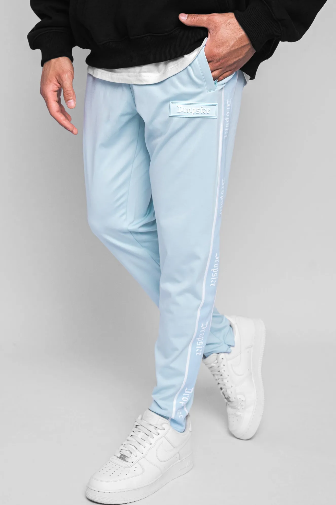 TRACK PANTS BABY BLUE
