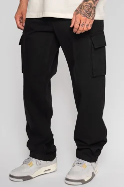 V2 CARGO JEANS SINGLE POCKET BLACK