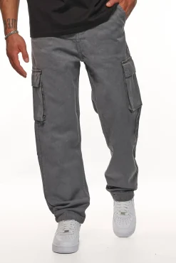 V2 CARGO JEANS SINGLE POCKET STEEL GREY