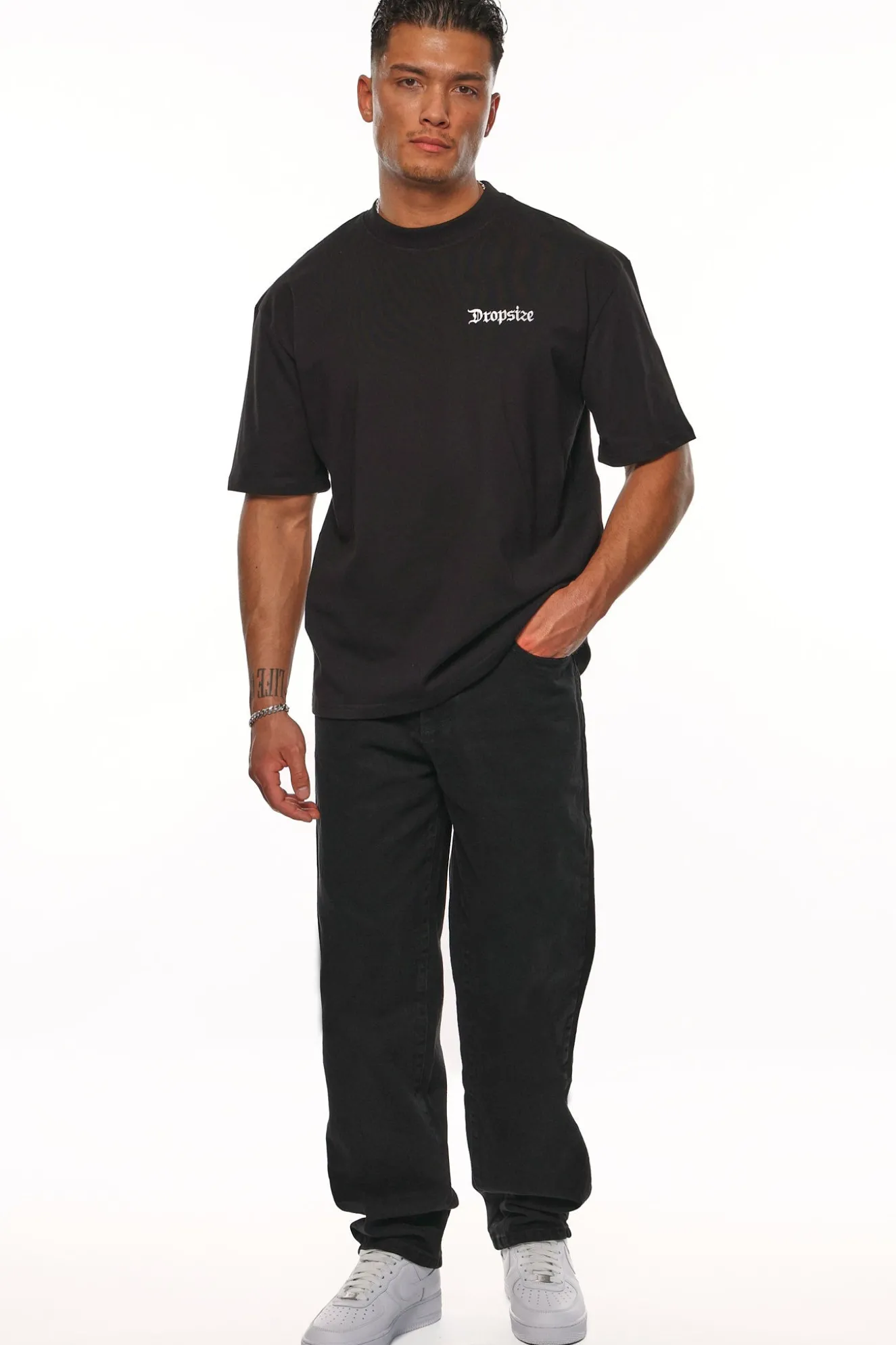V4 LOOSE FIT JEANS BLACK